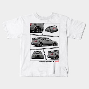 Impreza WRX STI Hawkeye Grey, JDM Car Kids T-Shirt